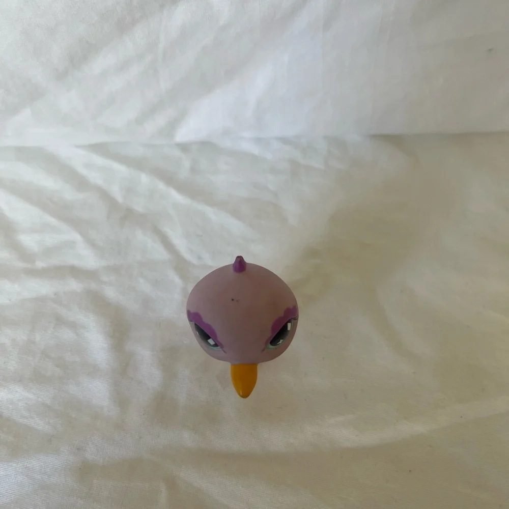 Littlest Pet Shop Authentic # 505 Pink Purple White Hummingbird Teal Eyes